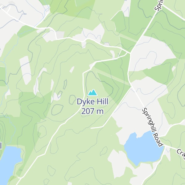 Map of Dyke Hill