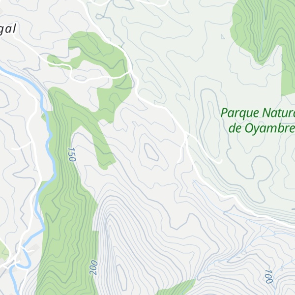 Map of Peña Barcena