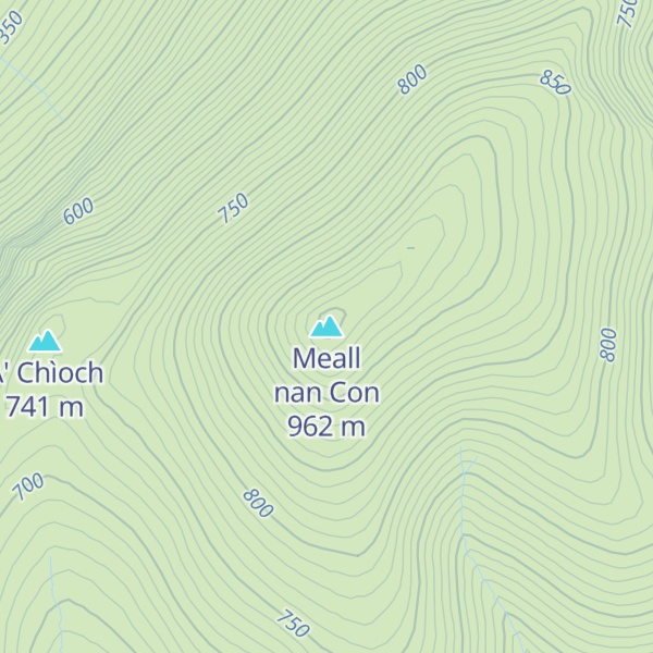Map of Meall nan Con