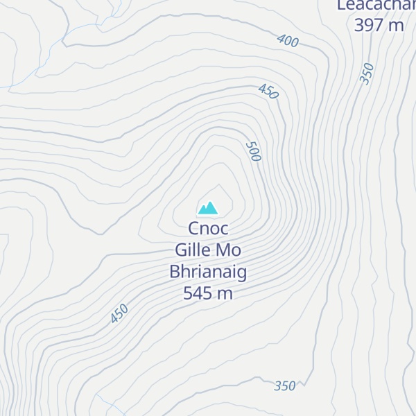 Map of Cnoc Gille Mo Bhrianaig