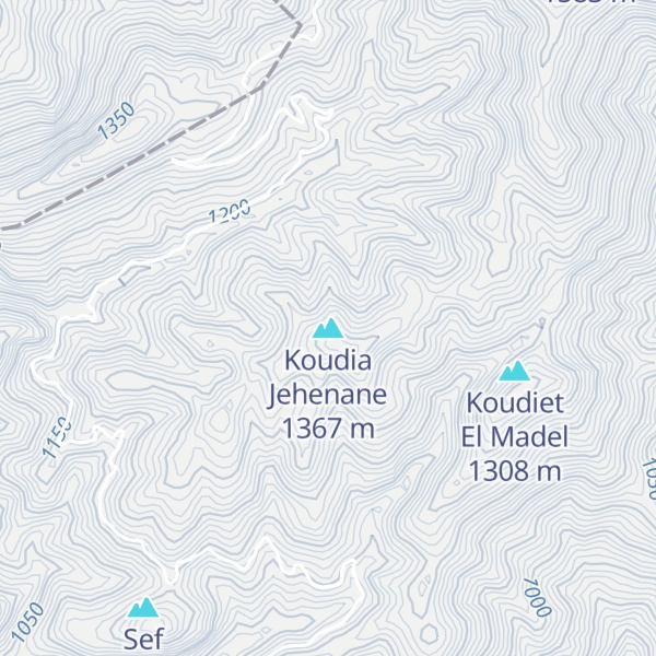 Map of Koudia Jehenane