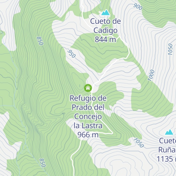 Map of Refugio de Prado del Concejo la Lastra