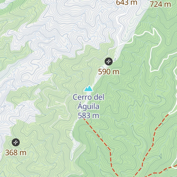 Map of Cerro del Águila