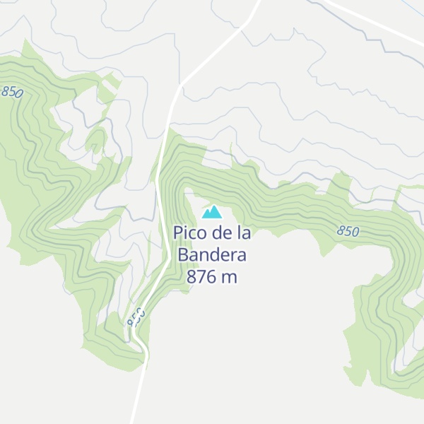 Map of Pico de la Bandera