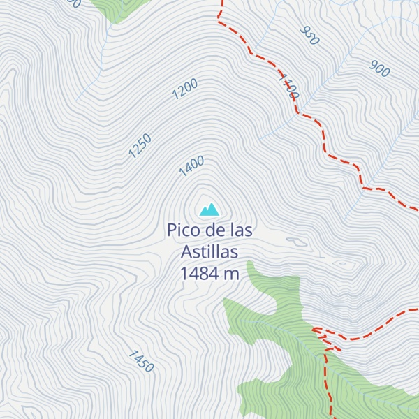 Map of Pico de las Astillas