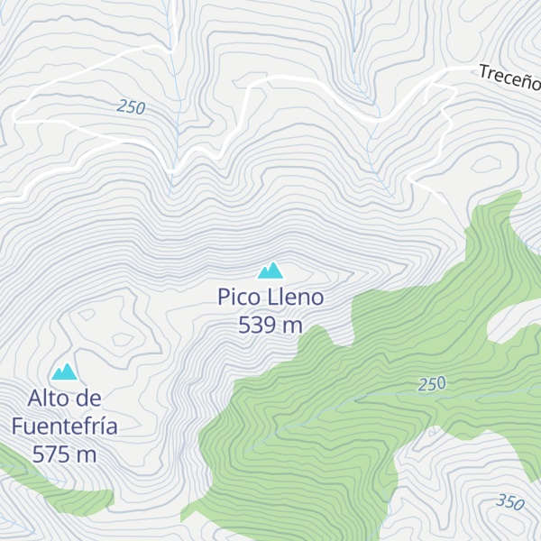 Map of Pico Lleno