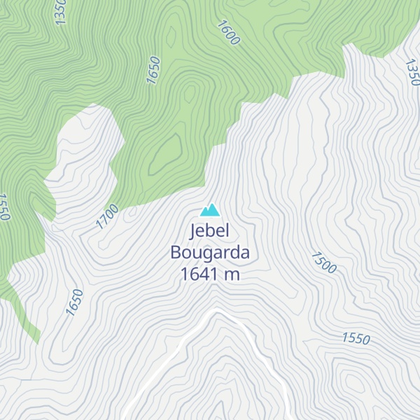 Map of Jebel Bougarda