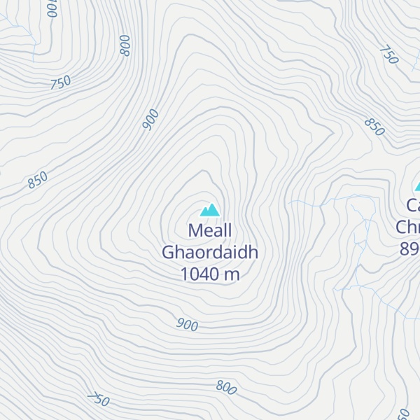 Map of Meall Ghaordaidh