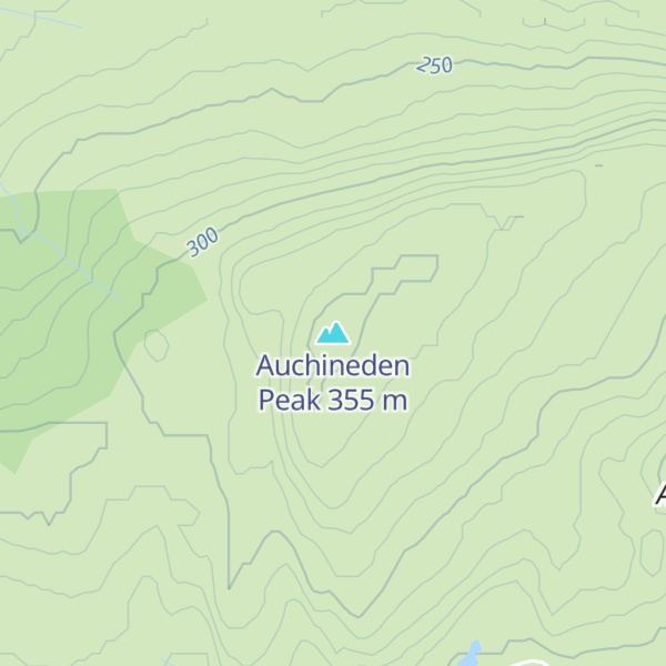 Map of Auchineden Peak
