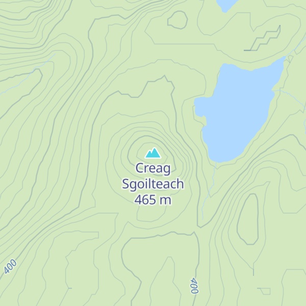 Map of Creag Sgoilteach