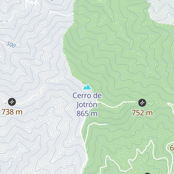 Map of Cerro de Jotrón