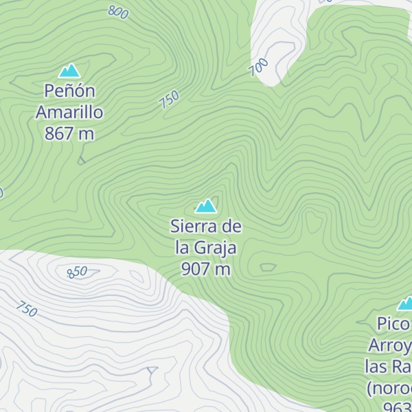 Map of Sierra de la Graja