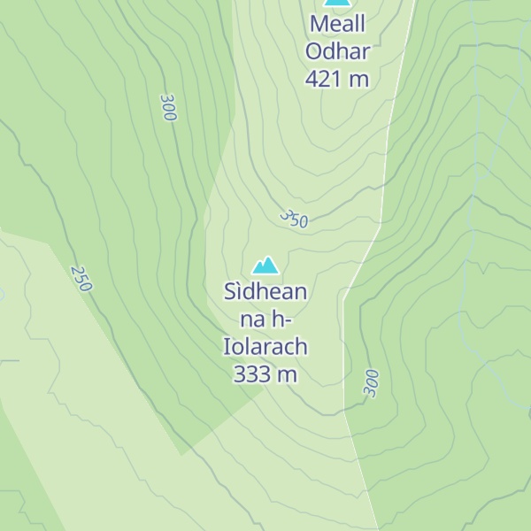 Map of Sìdhean na h-Iolarach