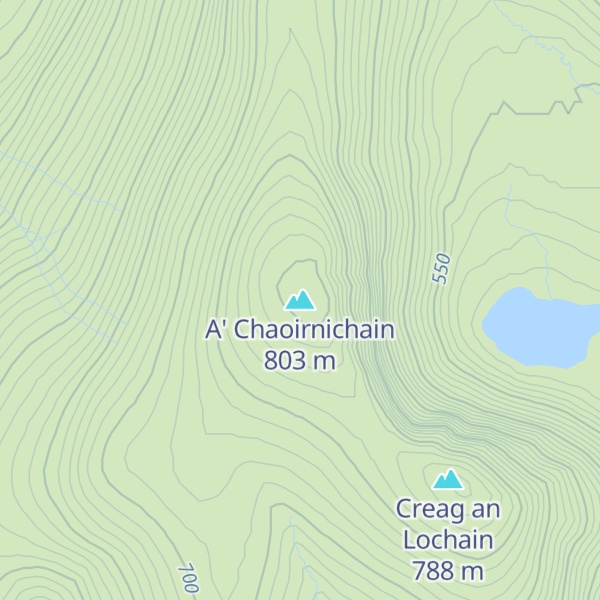 Map of A' Chaoirnichain