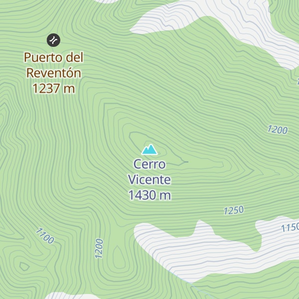 Map of Cerro Vicente