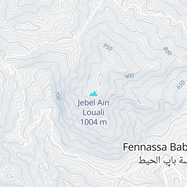 Map of Jebel Aïn Louali