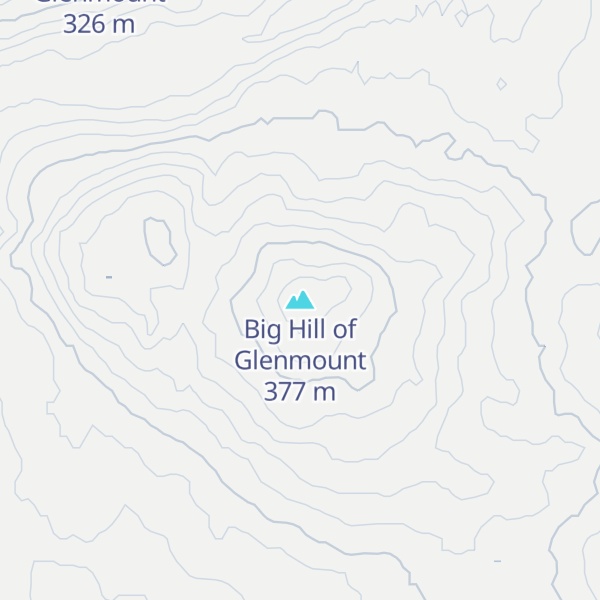 Map of Big Hill of Glenmount