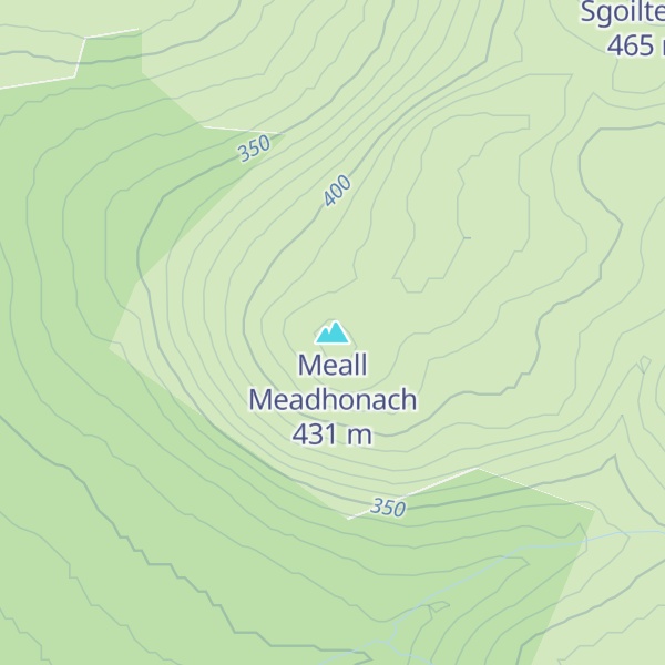 Map of Meall Meadhonach