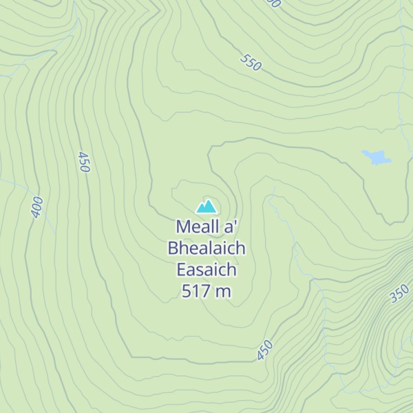 Map of Meall a' Bhealaich Easaich