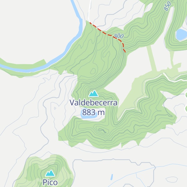 Map of Valdebecerra