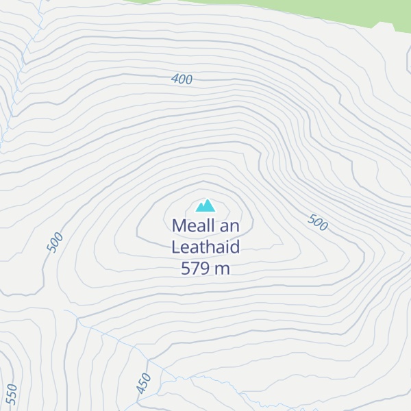 Map of Meall an Leathaid