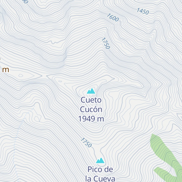 Map of Cueto Cucón