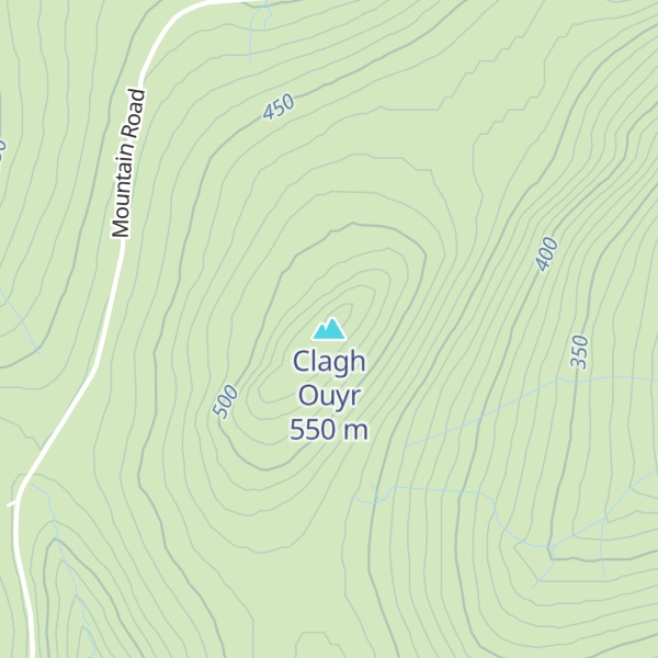 Map of Clagh Ouyr