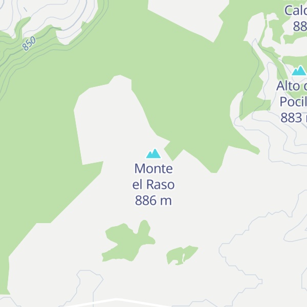 Map of Monte el Raso