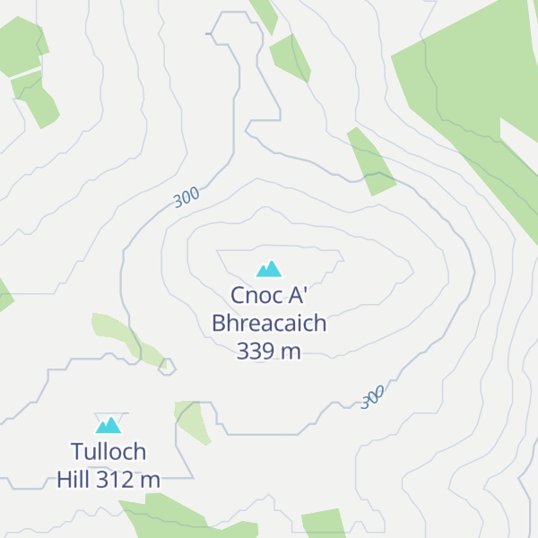 Map of Cnoc A' Bhreacaich