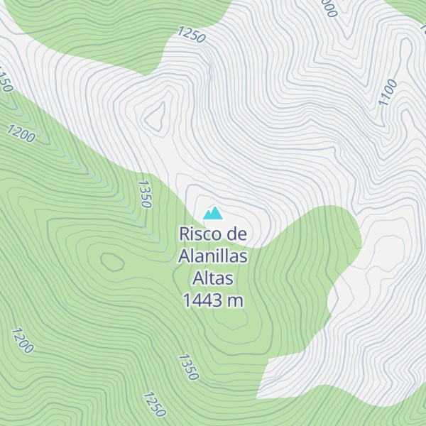 Map of Risco de Alanillas Altas