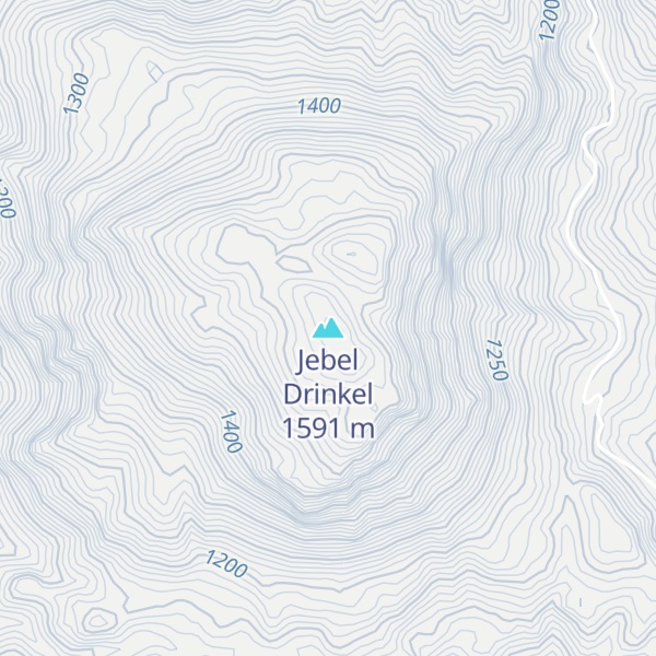 Map of Jebel Drinkel