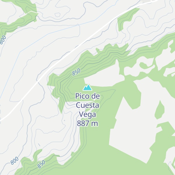 Map of Pico de Cuesta Vega