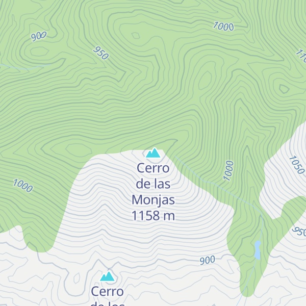 Map of Cerro de las Monjas