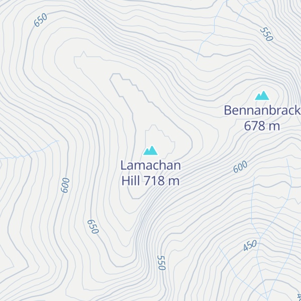 Map of Lamachan Hill