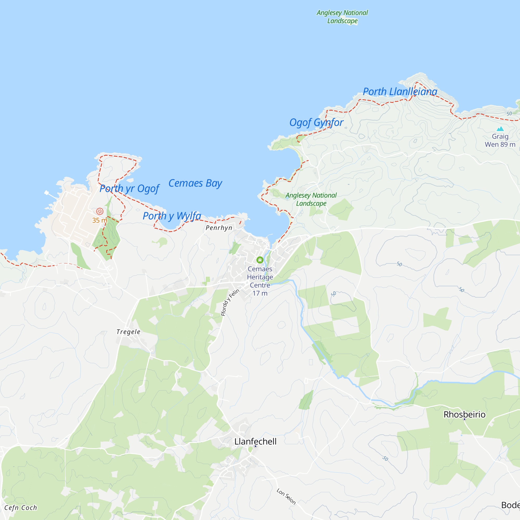 Cemaes Heritage Centre map
