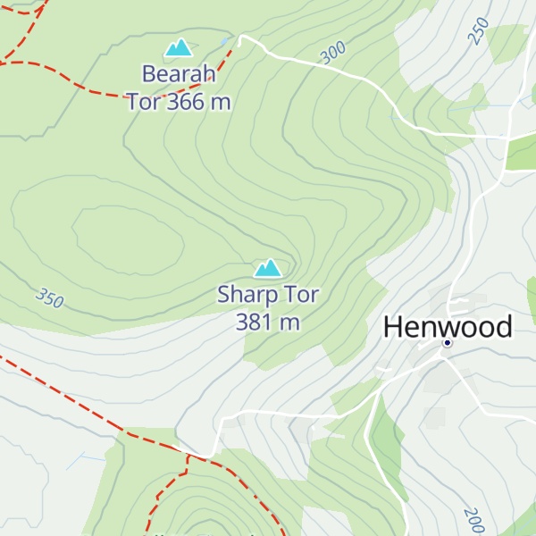 Map of Sharp Tor