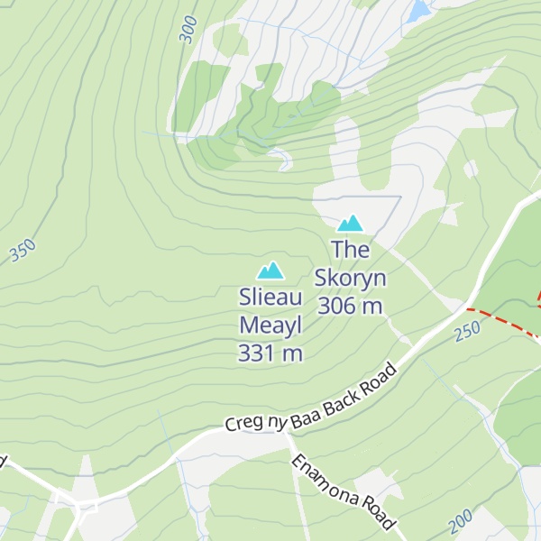 Map of Slieau Meayl