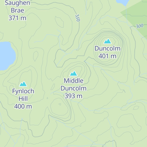 Map of Middle Duncolm