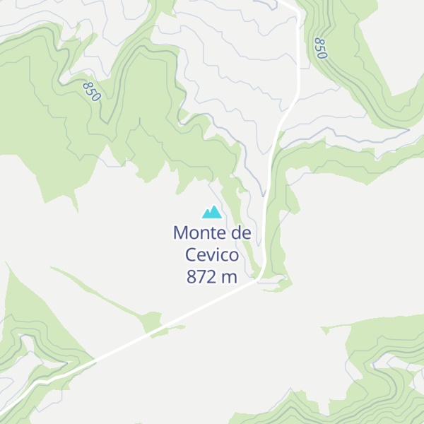 Map of Monte de Cevico