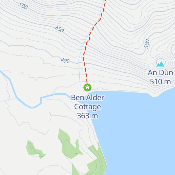 Map of Ben Alder Cottage