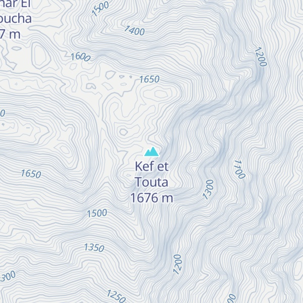 Map of Kef et Touta