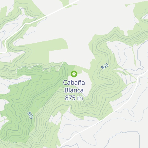 Map of Cabaña Blanca