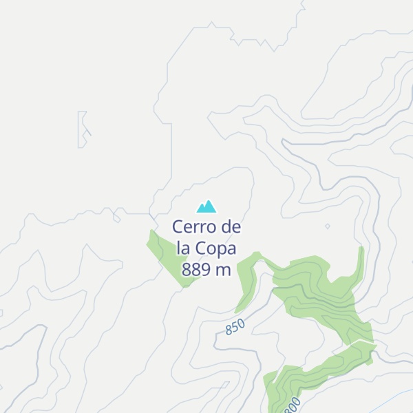 Map of Cerro de la Copa