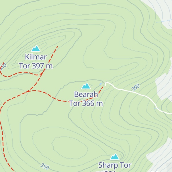 Map of Bearah Tor