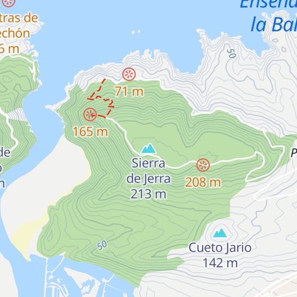 Map of Sierra de Jerra