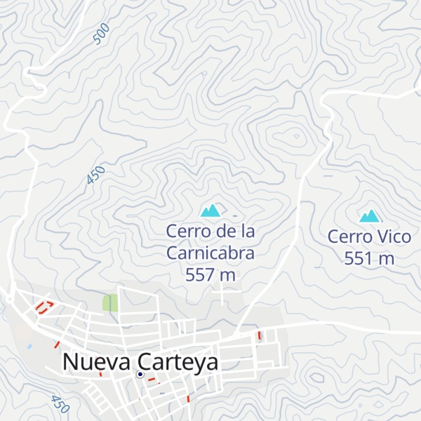 Map of Cerro de la Carnicabra