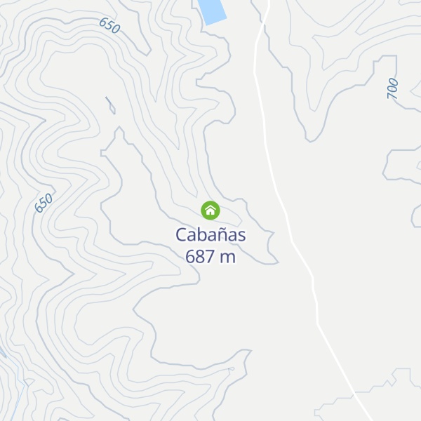Map of Cabañas