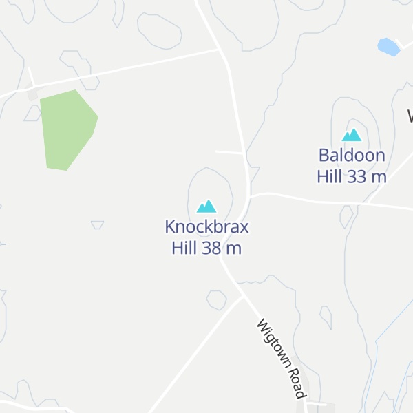 Map of Knockbrax Hill
