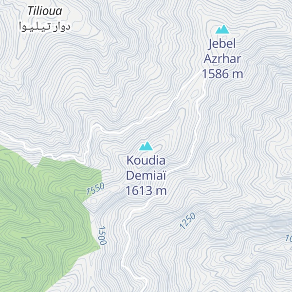 Map of Koudia Demiaï