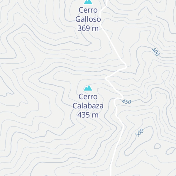 Map of Cerro Calabaza